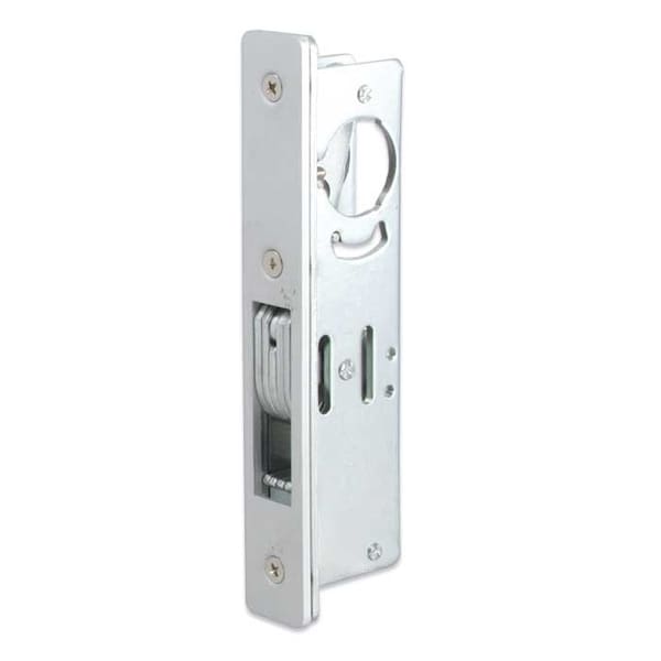 International Door Closers Hook Bolt Deadlock, Flat Faceplate, 31/32 Backset, 1-3/16 Bolt Throw, AL Anodized Satin Aluminum DH-1821-H-3132-AL - main